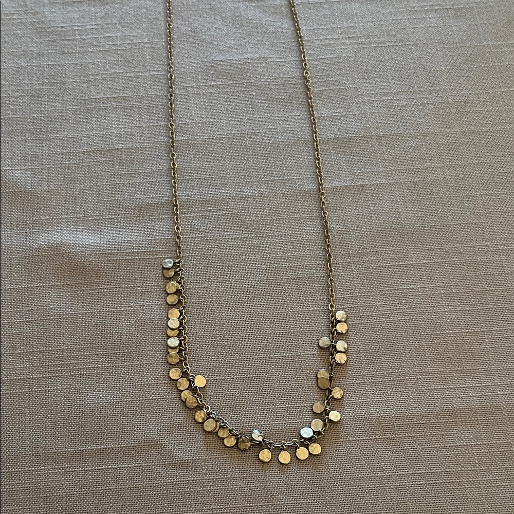 Silpada Brass Disc Necklace